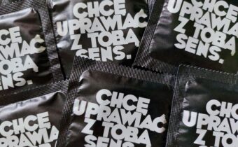 Prezerwatywy z nadrukiem CHCĘ UPRAWIAĆ Z TOBĄ SENS