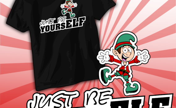 Just be yoursELF - t-shirt / koszulka z nadrukiem